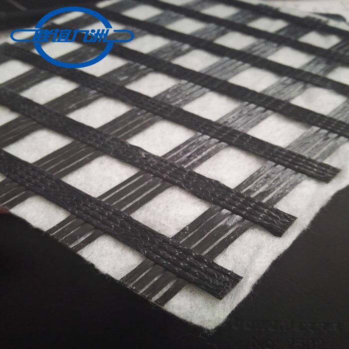 Geotextília Polyester Fiber Geogrid Composite